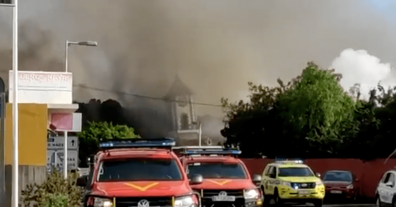 Imagen de la erupción/Acfi Press.