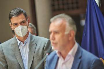 La erupción volcánica de La Palma durante la jornada de este domingo 3 de octubre/Acfi Press/IGME y otros.