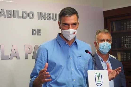 La erupción volcánica de La Palma durante la jornada de este domingo 3 de octubre/Acfi Press/IGME y otros.