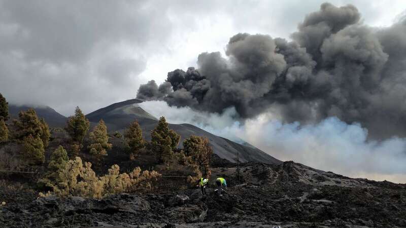 Imagen de la erupción/IGME.