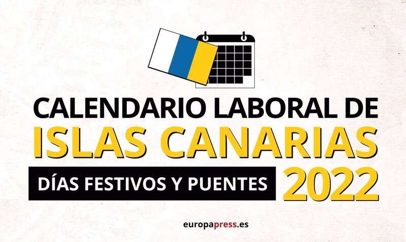 Calendario laboral de Canarias para 2022/TA.