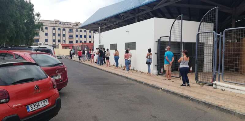 Imagen de archivo de un punto de vacunación en Telde/TA.