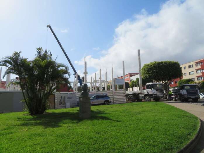 Obras de la nueva tienda de Lidl en Telde/TA.