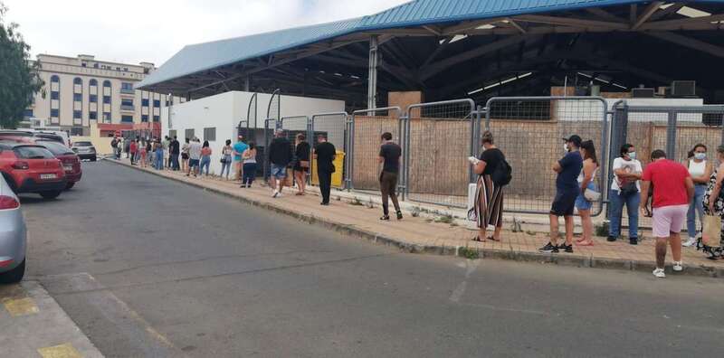 Vacunación contra la covid-19 en Telde/TA.