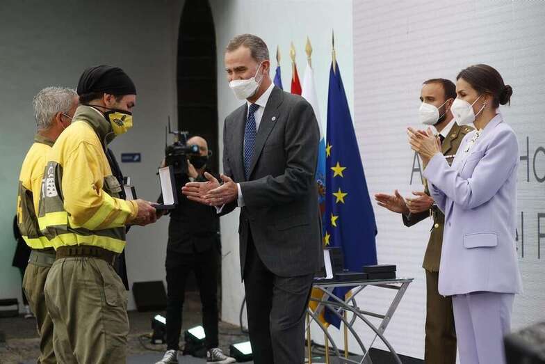 Acto celebrado esta tarde en La Palma/EFE.