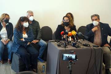 Rueda de prensa de Meri Pita para anunciar su pase al grupo Mixto del Congreso de Diputados/Acfi Press.