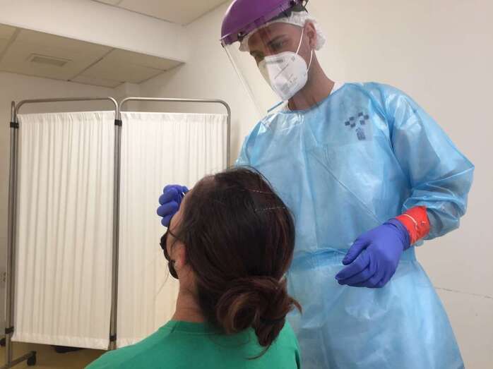 Imagen de archivo de una prueba de cribado PCR / TA