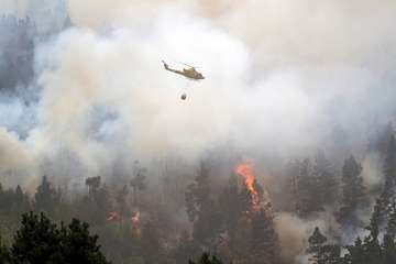 El incendio de Tenerife sigue activo con un avance lento y afecta a más de 2.400 hectáreas(Acfi Press.