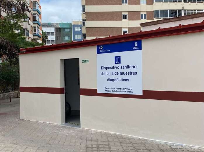 Imagen de archivo de un punto sanitario de toma de muestras / TA