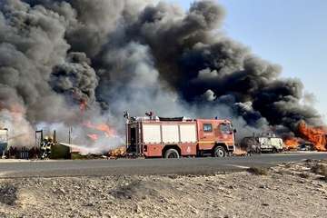  Se declara un incendio en la zona de autocaravanas de Punta de Jandía/Fuerteventura Emergencias.