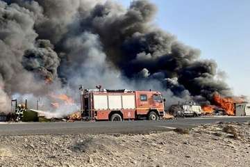  Se declara un incendio en la zona de autocaravanas de Punta de Jandía/Fuerteventura Emergencias.