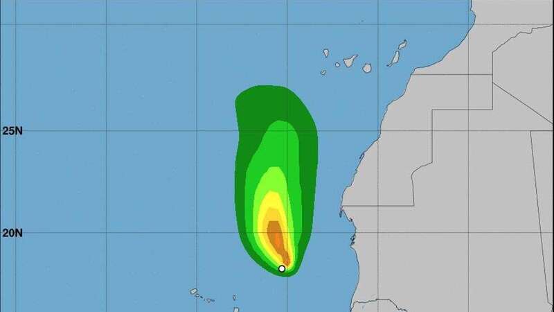 Trayectoria del ciclón tropical Hermine/Aemet.