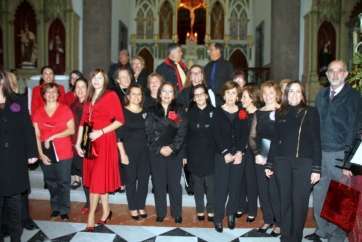 Participantes en el encuentro coral (Foto Jesús Ruiz Mesa)
