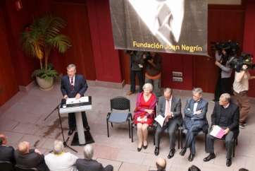 Un momento de la inauguración de la nueve sede de la Fundación (Foto Jesús Ruiz Mesa)