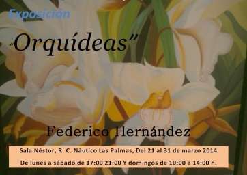 Cartel de la exposición Orquídeas (Foto TA)