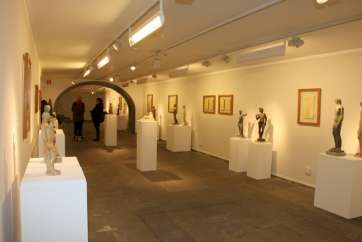 Obras de la exposición en el CICCA (Foto Jesús Ruiz Mesa )