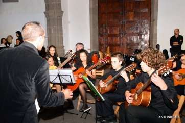 Momento del concierto de alumnos de la Escuela de Música de Telde (Foto Antonio Alí)