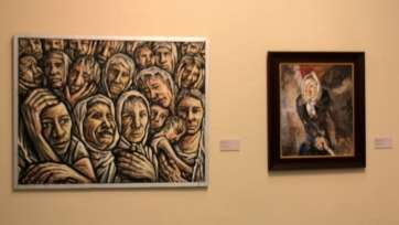 Uno de los cuadros de la exposición (Foto TA)