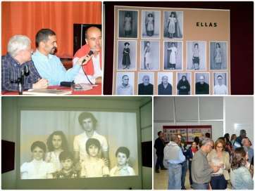 Momento de la presentación de la exposición (Foto Antonio Alí)