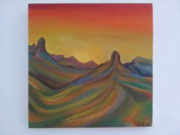 Una de las creaciones de Isabel Nuez que integran la exposición (Foto TA)