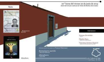 Cartel de la presentación del libro (Foto TA)