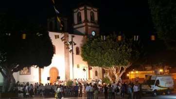 Momento del acto celebrado el pasado sábado en la plaza de La Candelaria (Foto TA)