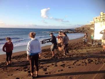 La grabación comenzó este lunes a las 7 de la mañana en Melenara (Foto TA)