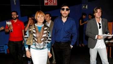 Antonia San Juan, Luis Miguel Seguí y el productor ejecutivo Ian Stewart, ayer, en los cines Arte Siete de Las Terrazas (Foto Arcadio Suárez-C7)