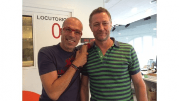 Kiko Barroso junto a Manolo González, en las instalaciones de la radio (Foto TA)