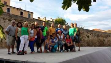 Miembros del grupo en Girona (Foto TA)