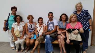 Componentes de la Tertulia Literaria Hilda Zudán en el Centro Cultural de San Martín (Foto TA)