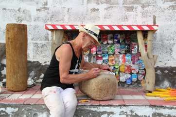 El artista holandés Arno Arts (Foto Luis López)