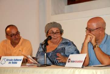 Momento de la presentación del libro (Foto Jesús Ruiz Mesa)