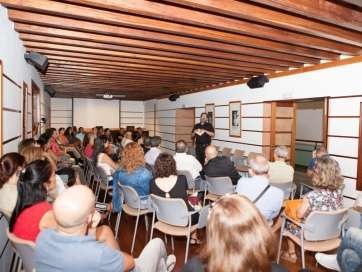 Santana Sanjurjo durante la presentación (Foto Víctor Muñoz Arocha)