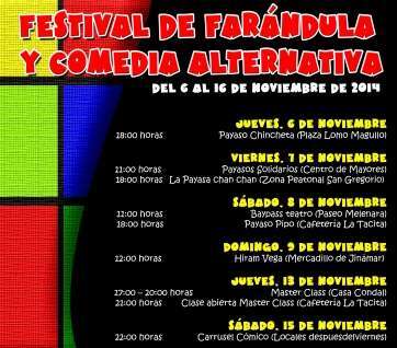 Cartel de las actividades (Foto TA)
