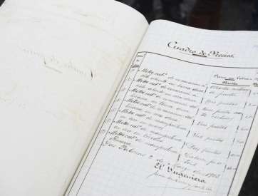 Una de las hojas del proyecto de Juan de León y Castillo para una galería de aguas en Arucas (Foto TA)