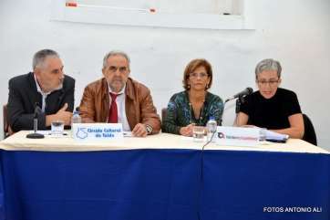 Momento del acto de anoche en El Círculo Cultural (Foto Antonio Alí)