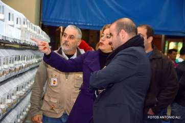 La alcaldesa de Telde asistió esta noche al acto inaugural de la exposiciÃ²n (Foto Antonio Alí)
