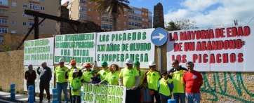 La protesta de este sabado se inició a las 11.00 horas (Foto TA)