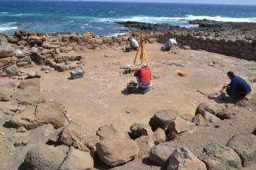 Imagen de archivo de la excavación en La Restinga (Foto TA)