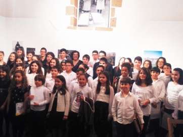 Alumnos durante la audición, este jueves (Foto TA)