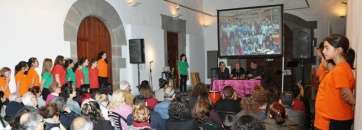 El videoclip se proyectó en la ermita de San Pedro Mártir (Foto Ángel Sarmiento)