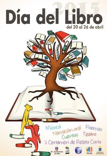 Cartel de la celebración del Día del Libro en Telde (Foto TA)