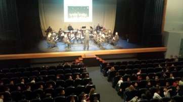 Concierto solidario de la Banda municipal de Música de Telde celebrado en el Teatro Juan Ramón Jiménez (Foto TA)