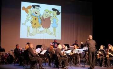 Momento de la actuación de la Banda (Foto Jesús Ruiz Mesa)