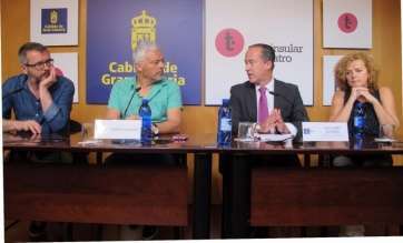 Momento de la presentación este lunes de la Muestra de Teatro Popular 2015