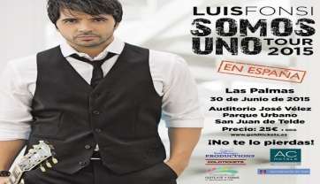 Cartel del concierto de Luis Fonsi en Telde (Foto TA)