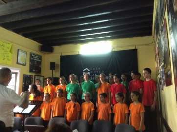 El grupo Soront, actuando en la Casa-Museo de Los Sabandeños (Foto TA)