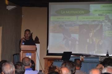 Imagen de la conferencia ofrecida ayer por Jaime Gil y Jacob Morales en Telde (Foto Antonio Alí)