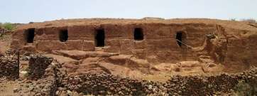 Estado actual en el que se encuentra las cuevas aborígenes de Las Huesas (Foto de José Verona)